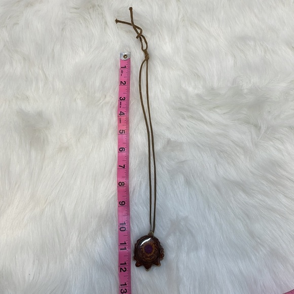 Third Eye Pinecone Pendant and Tigers Eye Beaded Necklace Festival Bundle - Picture 7 of 10